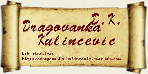Dragovanka Kulinčević vizit kartica